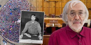 Ο Gregorian Bivolaru μετά την σύλληψή του, το 2023 και στις αρχές της δεκαετίας του 1990 (στην ένθετη φωτό) / WIKIPEDIA