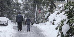 Greece Shivers as Cold Snap Brings Snow, High Winds