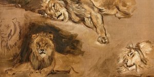 Ο πίνακας του Ντελακρουά με τα λιοντάρια