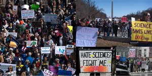 Διαδηλώσεις επιστημόνων κατά των περικοπών της κυβέρνησης Τραμπ σε προσωπικό και έρευνα 