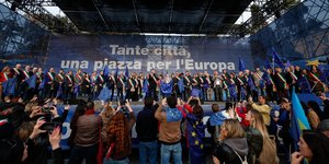 Κινητοποίηση υπέρ της Ευρώπης στην Ιταλία