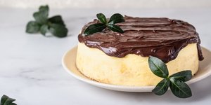 Γιαπωνέζικο cheesecake με επικάλυψη σοκολάτας