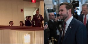 Η στιγμή που μερίδα του ακροατηρίου αποδοκιμάζει τον αντιπρόεδρο των ΗΠΑ Τζέι Ντι Βανς