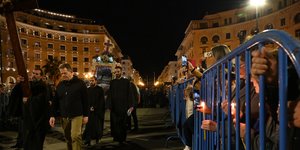 Επιτάφιος στην πλατεία Αριστοτέλους