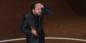 Ο Κίραν Κάλκιν στην ευχαριστήρια ομιλία του στα Οσκαρ 2025