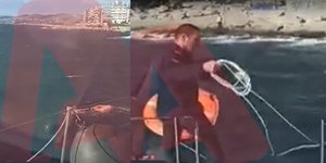 Βίντεο ντοκουμέντο από τη δραματική διάσωση 35χρονου κολυμβητή από το Λιμενικό -Για μία ώρα πάλευε με τα κύματα