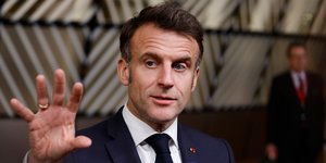 Ο Εμανουέλ Μακρόν μετά τη Σύνοδο Κορυφής 