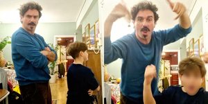 Ο Μελέτης Ηλίας και ο γιος του έγιναν viral