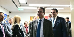 Ο Κ. Μητσοτάκης στο υπουργείο Οικονομικών -Συνάντηση με τον Κ. Πιερρακάκη 