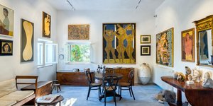 Tο σπίτι του ζωγράφου Νίκου Νικολάου στην Αίγινα/ Φωτογραφία: Oscar Cernuda