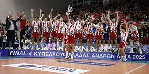 Κυπελλούχος Ελλάδος στο βόλεϊ ανδρών ο Ολυμπιακός