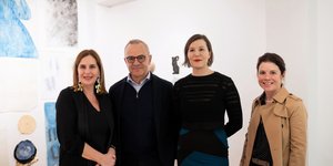 Τατιάνα Σπινάρη (διευθύντρια της CITRONNE Gallery), Μυρτώ Ξανθοπούλου, Δημήτρης Πασσάς, Βένια Ζαφόλια