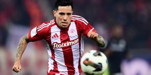 Ο Φρανσίσκο Ορτέγκα με τη φανέλα του Ολυμπιακού