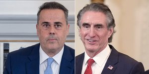 Ο ΥΠΕΝ Σταύρος Παπασταύρου και ο υπουργός Εσωτερικών των ΗΠΑ, Doug Burgum