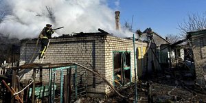 Εικόνα από ρωσική επίθεση στο Ντόνετσκ της Ουκρανίας