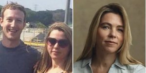 Το πρώην στέλεχος της Facebook, η Σάρα Γουίν-Ουίλιαμς, μαζί με τον πρώην εργοδότη της, Μαρκ Ζούκερμπεργκ / FACEBOOK
