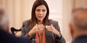 Η Σοφία Ζαχαράκη σε υπουργικό συμβούλιο