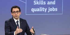 O Εκτελεστικός Αντιπρόεδρος της Κομισιόν για τη βιομηχανική στρατηγική, Στεφάν Σεζουρνέ