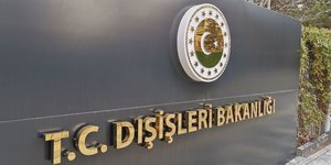 Επιγραφή του υπουργείου Εξωτερικών της Τουρκίας, στην Άγκυρα