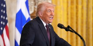 Ο Ντόναλντ Τραμπ στην εκδήλωση για την ελληνική ομογένεια