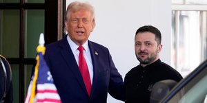 Ντόναλντ Τραμπ και Βολοντιμίρ Ζελένσκι