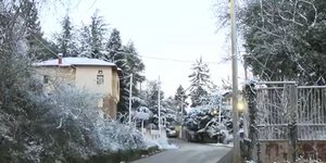Στα λευκά ο Χορτιάτης Θεσσαλονίκης