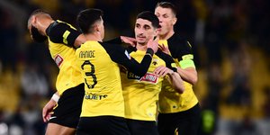 Οι παίκτες της ΑΕΚ μετά το 2-0 του Μάνταλου