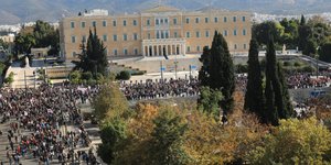 Απεργία στο κέντρο της Αθήνας