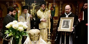 Ο Αρχιεπίσκοπος Αμερικής Ελπιδοφόρος στο μνημόσυνο του Ιακώβου