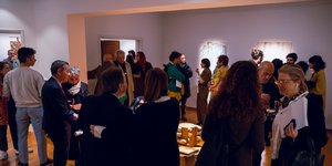 Στα εγκαίνια της γκαλερί Citronne