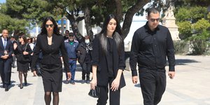 Η Εύη Βατίδου με τα παιδιά της