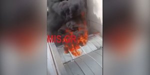 Η στιγμή της φωτιάς στη Πάτρα