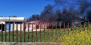 Πυρκαγιά σε εργοστάσιο στο Γομοστό Αχαΐας