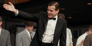 Ο Τζορτζ Κλούνεϊ στην πρεμιέρα της παράστασής του «Good Night and Good Luck» 