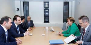 Συνάντηση του Κυριάκου Πιερρακάκη με την Κρισταλίνα Γκεοργκίεβα