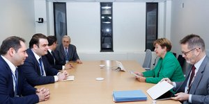 Συνάντηση του Κυριάκου Πιερρακάκη με την Κρισταλίνα Γκεοργκίεβα