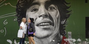 Grafitti με τον Ντιέγκο Μαραντόνα