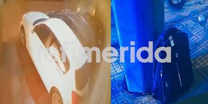 Αριστερά: Η στιγμή της έκρηξης έξω από τα γραφεία της Hellenic Train, δεξιά η τσάντα με τη βόμβα -Φωτογραφία: iefimerida.gr