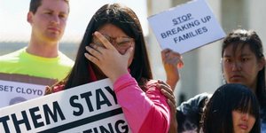 Διαμαρτυρία για τις απελάσεις μεταναστών και παιδιών τους στις ΗΠΑ 