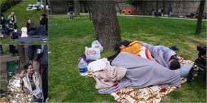 Μακριά από τα σπίτια τους θα περάσουν πολλοί Κωνσταντινουπολίτες τη νύχτα μετά τα 6,2 Ρίχτερ - Φωτογραφίες: Getty Images