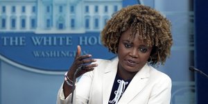 Η Καρίν Ζαν Πιέρ στον Λευκό Οίκο