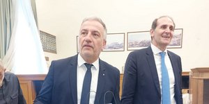 Σταύρος Καλαφάτης και Απόστολος Βεσυρόπουλος