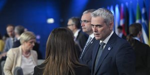 Ο υφυπουργός Εργασίας και Κοινωνικής Ασφάλισης, Κώστας Καραγκούνης στην άτυπη σύνοδο της Βαρσοβίας