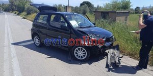 Καραμπόλα με τρία αυτοκίνητα στην Εύβοια