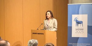 H Ολγα Κεφαλογιάννη σε ομιλία της στο μουσείο Ακρόπολης