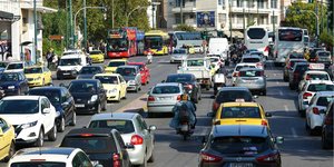 Κίνηση οχημάτων στην Αθήνα