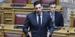 Ο Κωνσταντίνος Κυρανάκης στη Βουλή