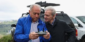 Ο Ευθύμιος Λέκκας με τον δήμαρχο Ηρακλείου