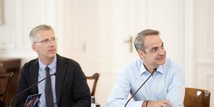 Κυριάκος Μητσοτάκης και Άκης Σκέρτσος