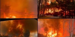 Εικόνες από τη μεγάλη φωτιά στο Νιου Τζέρσεϊ